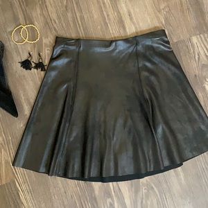 Spanx Leather skater skirt